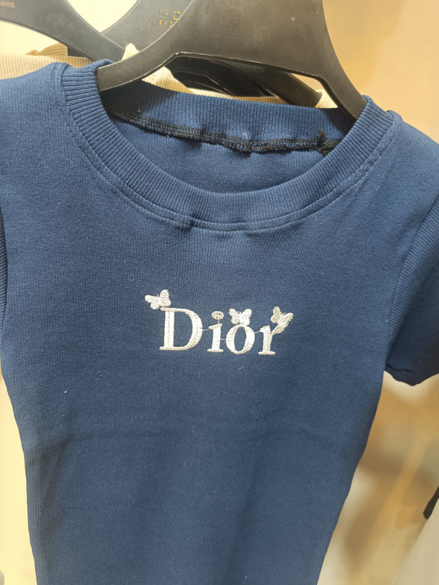 کراپ گلدوزی Dior کبریتی پنبه صددرصد مناسب سایز ۳۶ تا ۴۴