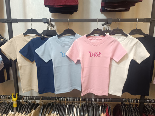 کراپ گلدوزی Dior کبریتی پنبه صددرصد مناسب سایز ۳۶ تا ۴۴